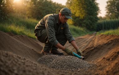 Как используется щебень для дренажа