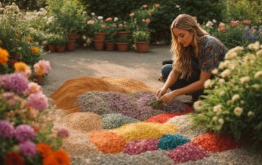 Как используется декоративный щебень